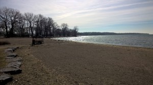 The beach at Seneca Lake in Geneva