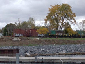 A train in Geneva, NY