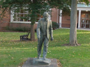 William Smith statue on Hobart and William Smith Colleges' campus        